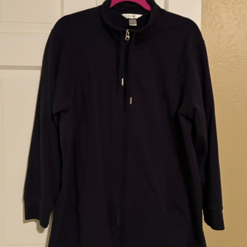 CJ Banks Women's Black Bomber Jacket